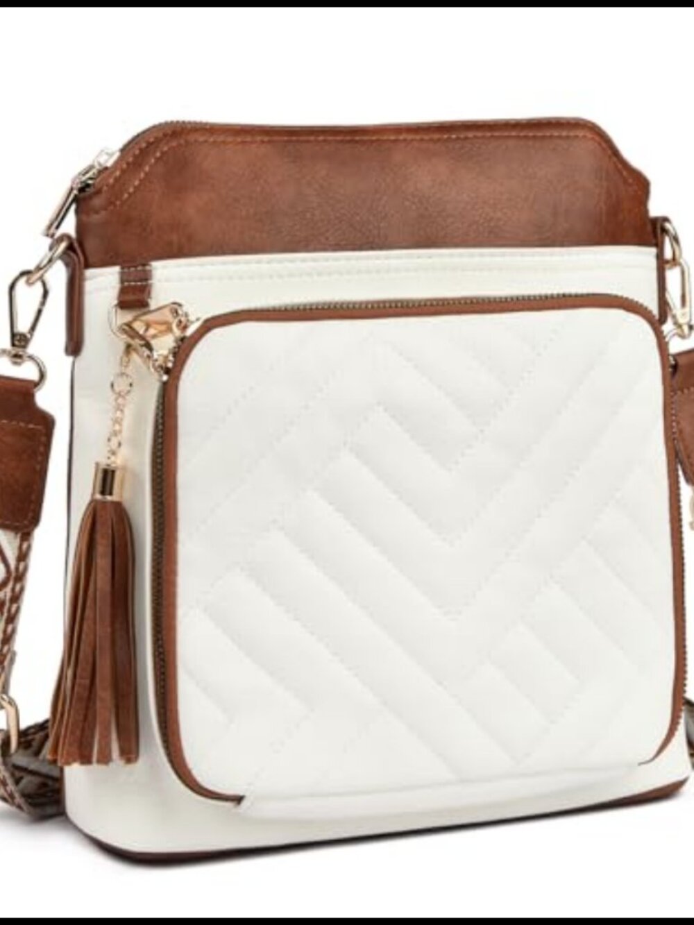 Anti-Theft Crossbody Purse Built-in RFID Wallet Vegan Leather Travel Bag